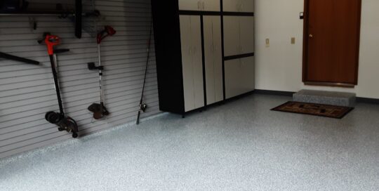 Slat walls, Garage Flooring & Cabinet Installation - Mukilteo, WA