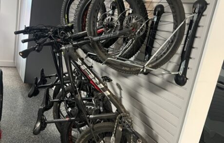 garage slatwall bike rack